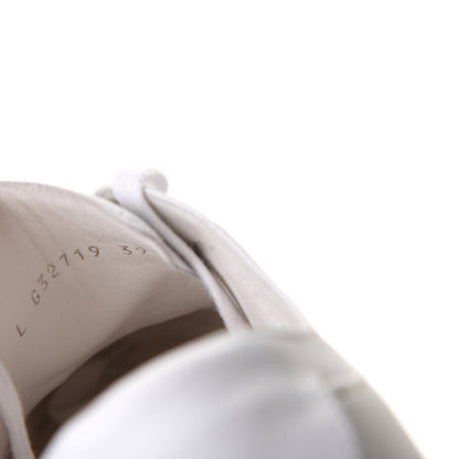 Chanel Calfskin Gum Womens CC Sneakers 39 White 10 of 11