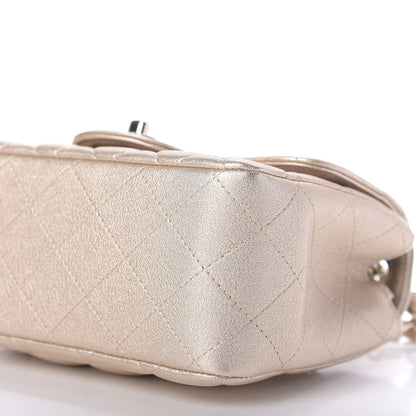 Chanel Metallic Lambskin Quilted Mini Square Flap Gold 7 of 9