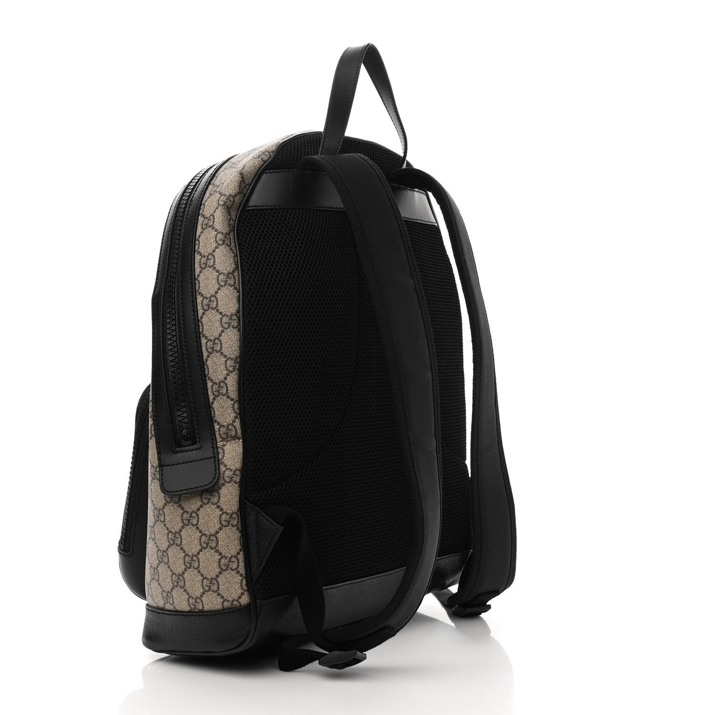 GG Supreme Monogram Medium Backpack Black