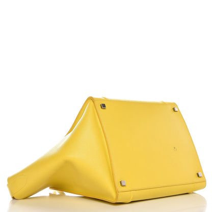Celine Grained Calfskin Medium Phantom Luggage Yellow 4 of 12