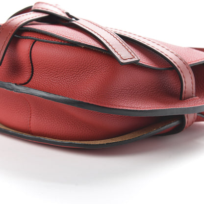 Loewe Soft Grain Calfskin Small Gate Crossbody Bag Scarlet Red Burnt Red 7 of 9