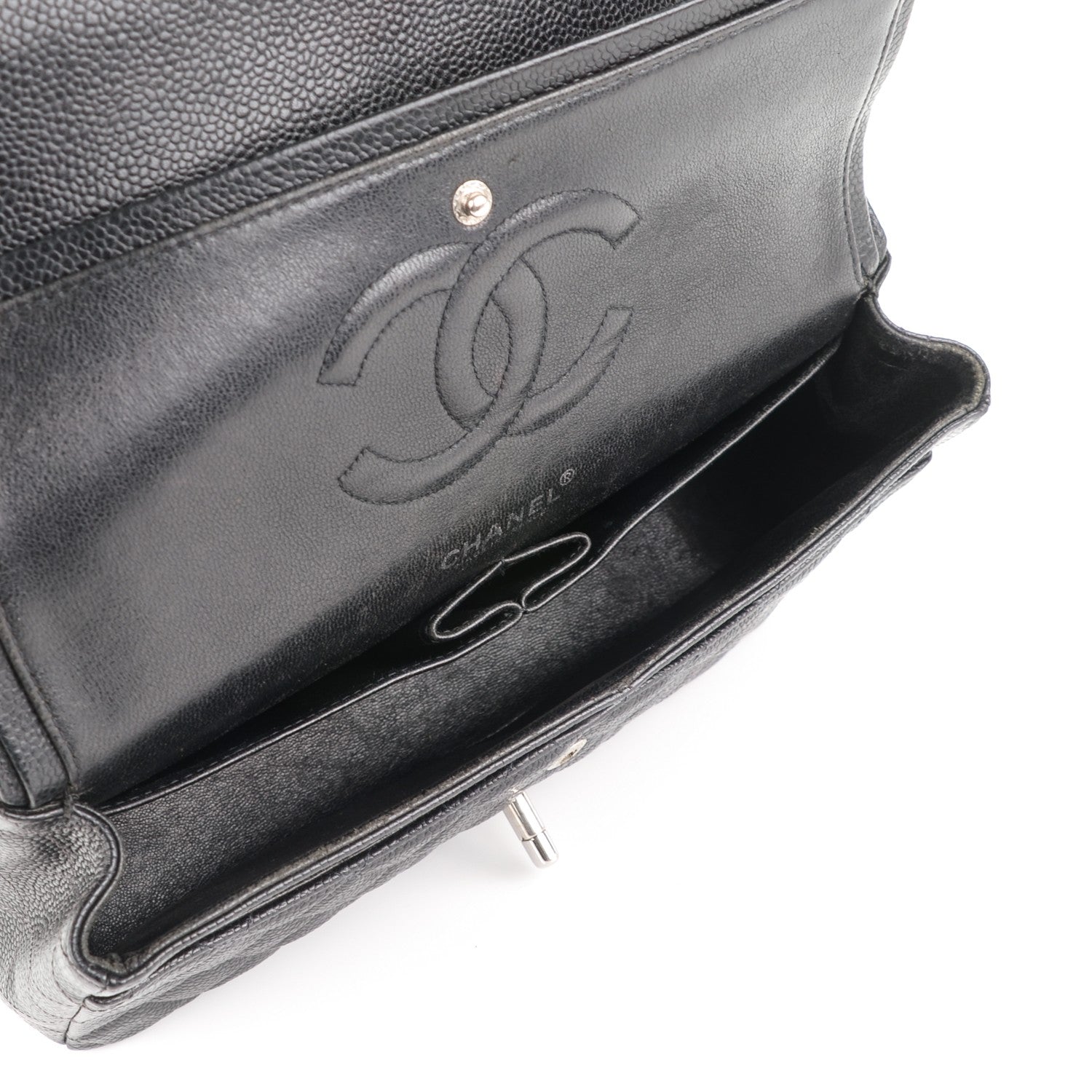 Chanel Caviar Quilted Medium Double Flap Black 5 of 7