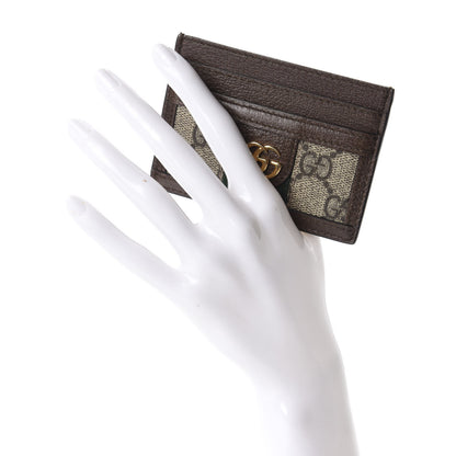 Gucci GG Supreme Monogram Ophidia Card Holder Brown 2 of 6