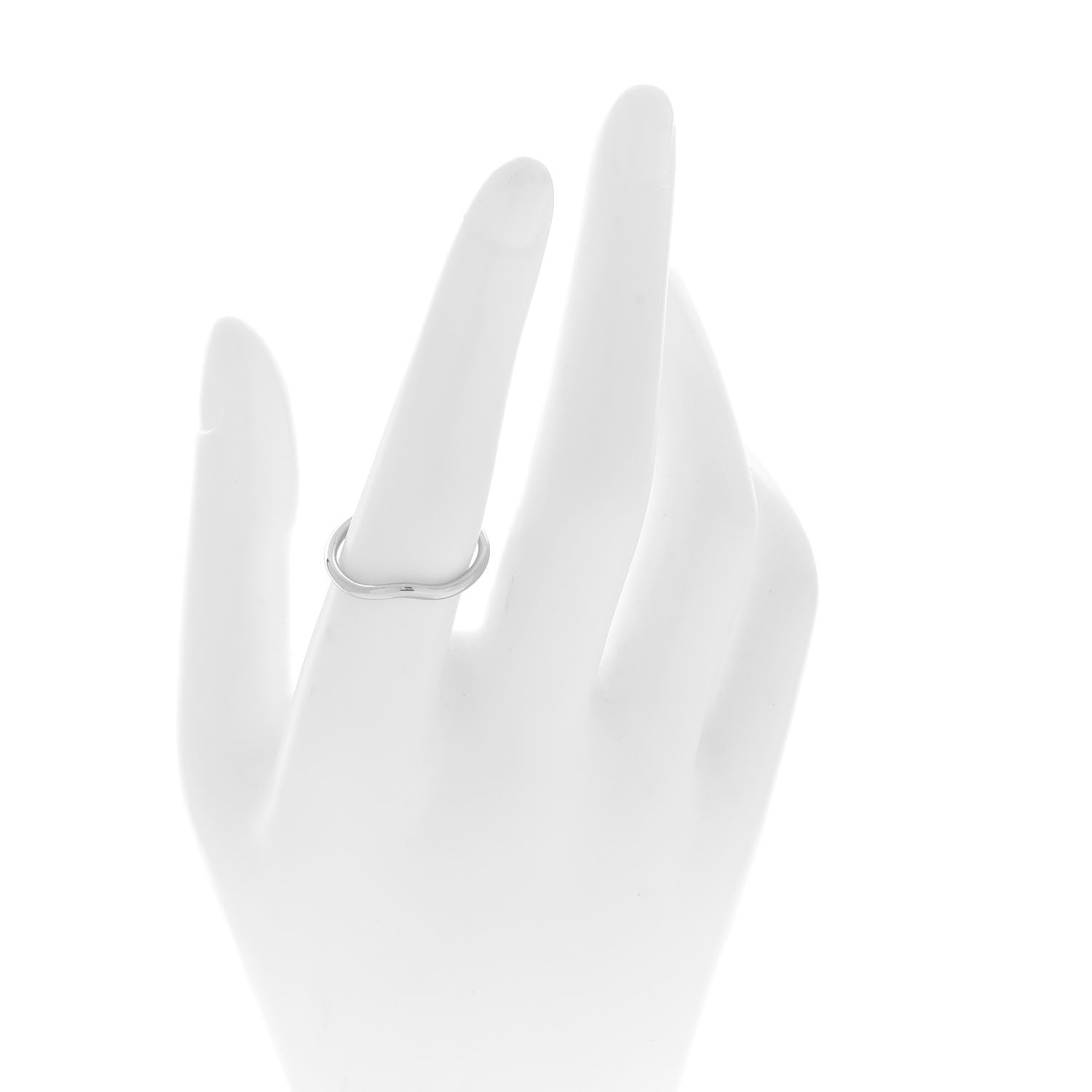 Tiffany Platinum 2mm Elsa Peretti Wedding Band Ring 57 8 2 of 5