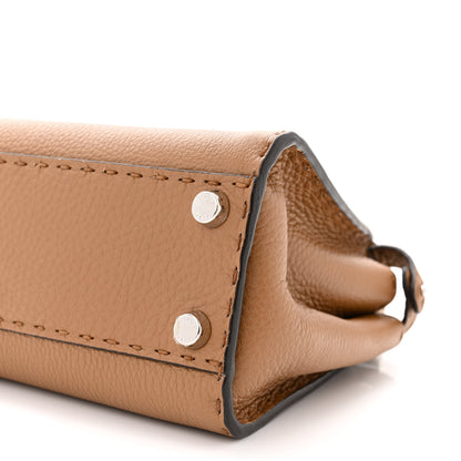 Fendi Cuoio Romano Selleria Bi-Color Mini Peekaboo Iconic Satchel Mou Milk 12 of 13