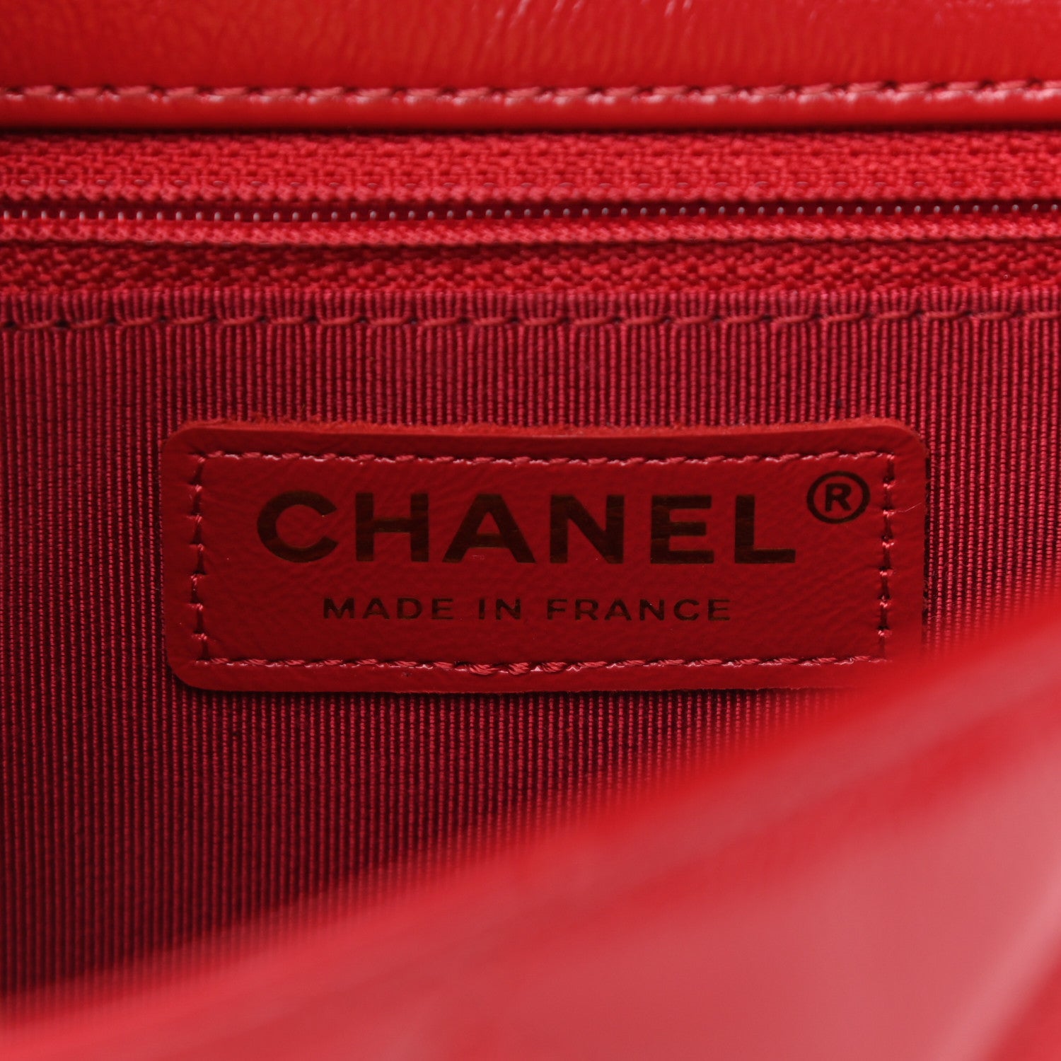 Chanel Crumpled Glazed Lambskin Quilted Mini Flap Red 6 of 11