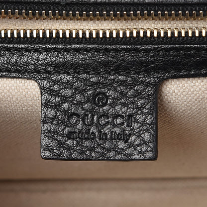 Gucci Calfskin Medium New Bamboo Top Handle Bag Black 7 of 9