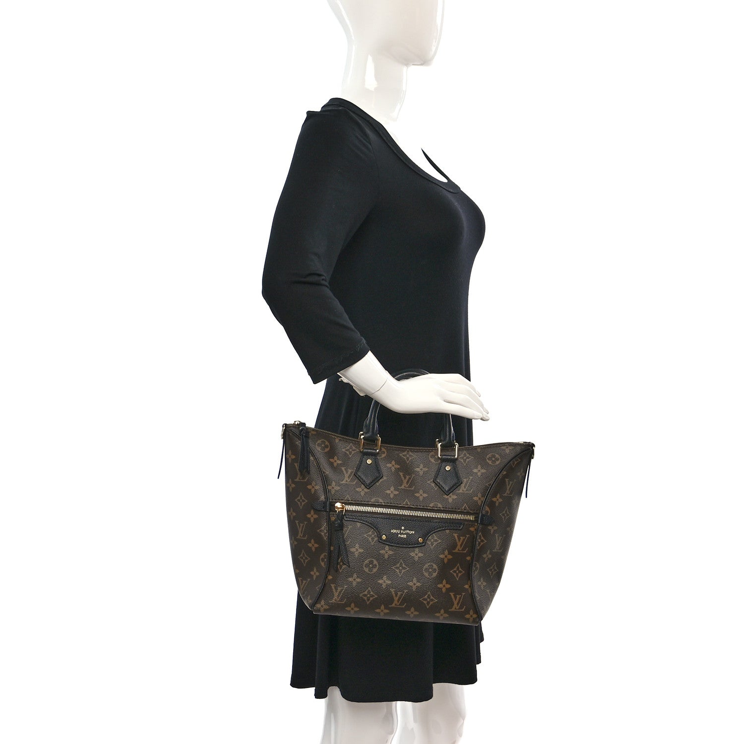 Louis Vuitton Monogram Tournelle PM Black 2 of 8