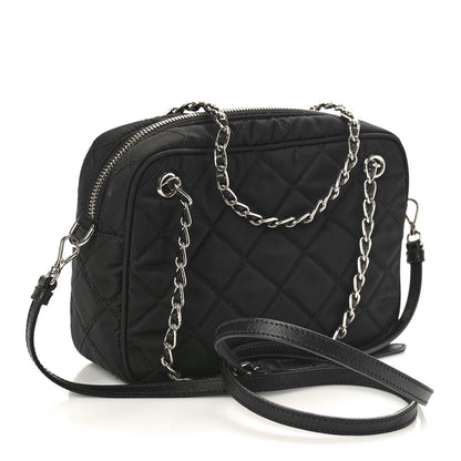 Prada Nylon Tessuto Impuntu Quilted Bandoliera Crossbody Bag Black 2 of 9