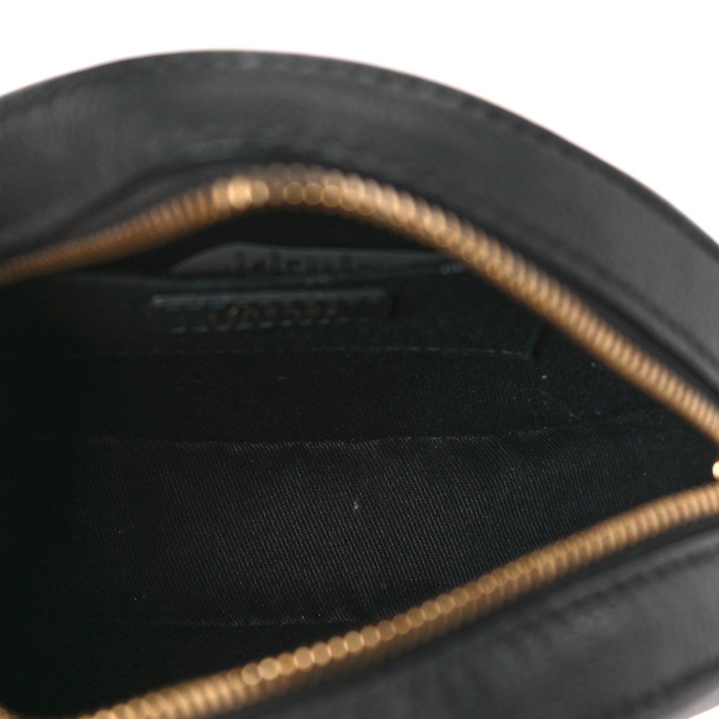 Calfskin La Medusa Round Camera Bag Black