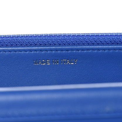 Chanel Lambskin Quilted Wallet On Chain WOC Bright Blue 9 of 11