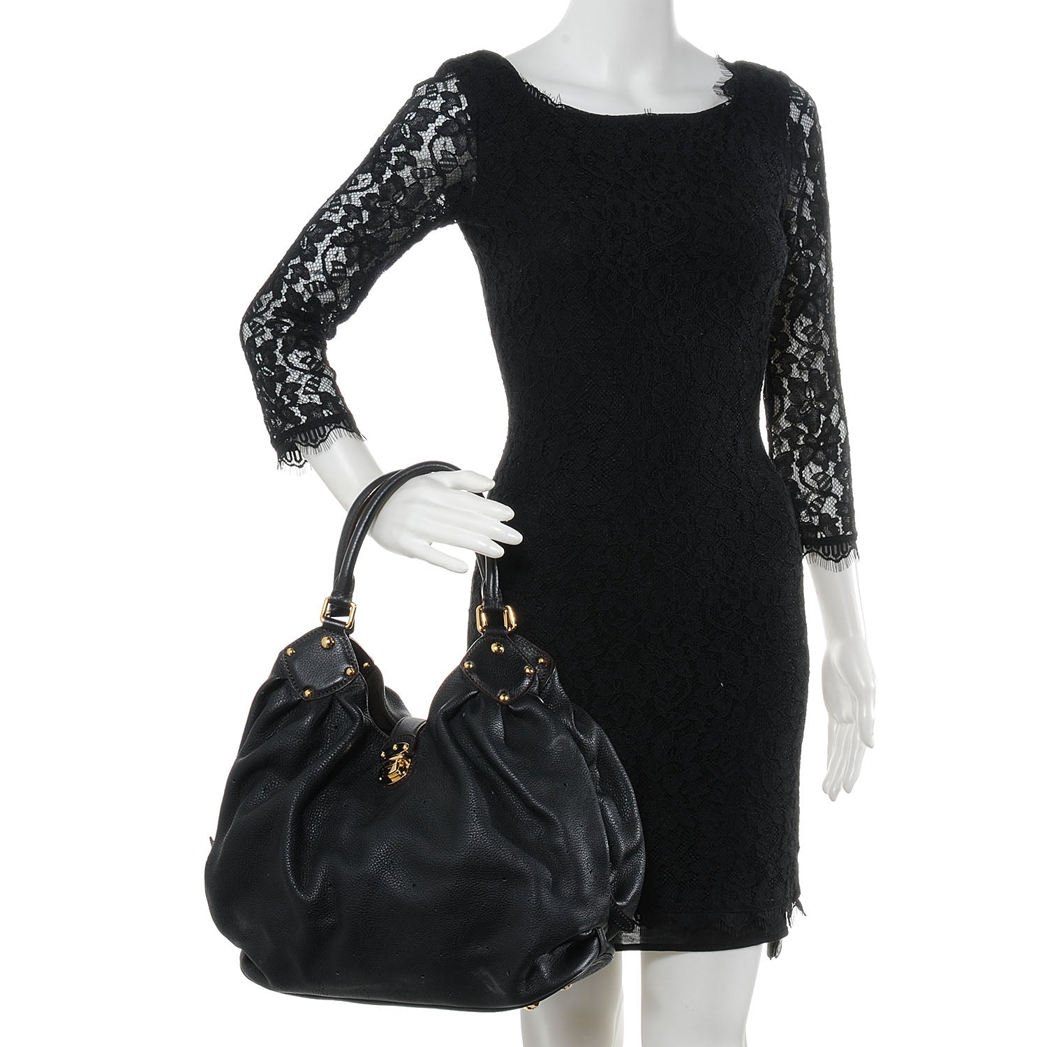 Louis Vuitton Mahina L Black 2 of 7