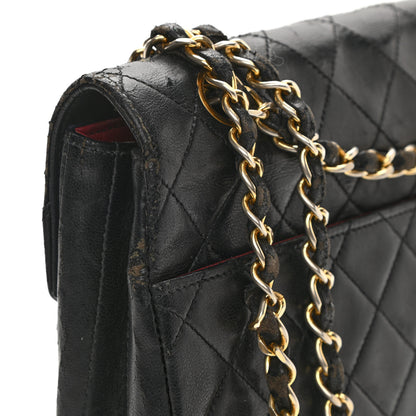 Chanel Lambskin Quilted Medium Single Flap Black 14 of 16