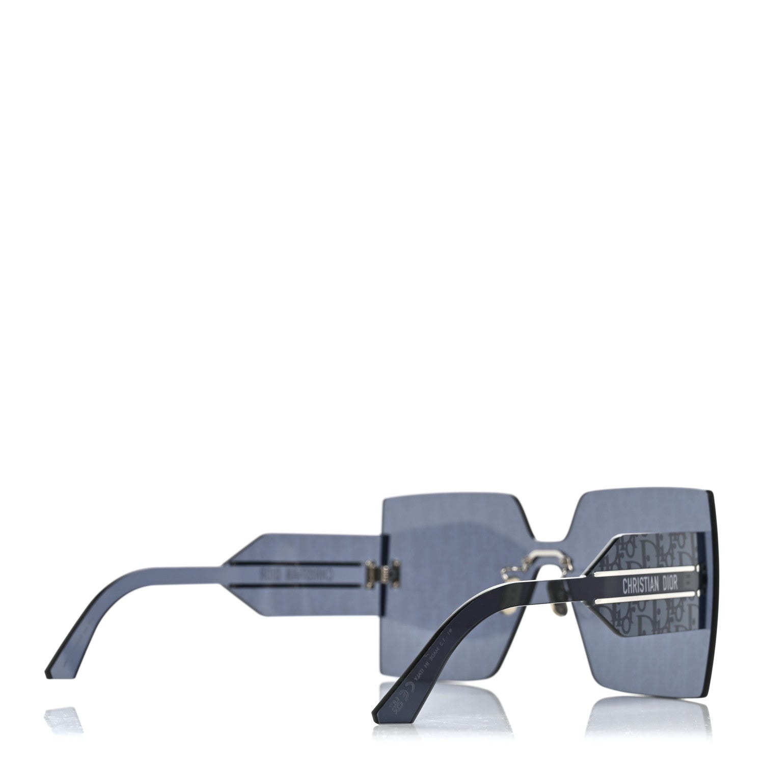 Christian Dior Acetate Oblique Diorclub M5U Mask Sunglasses Blue 6 of 8