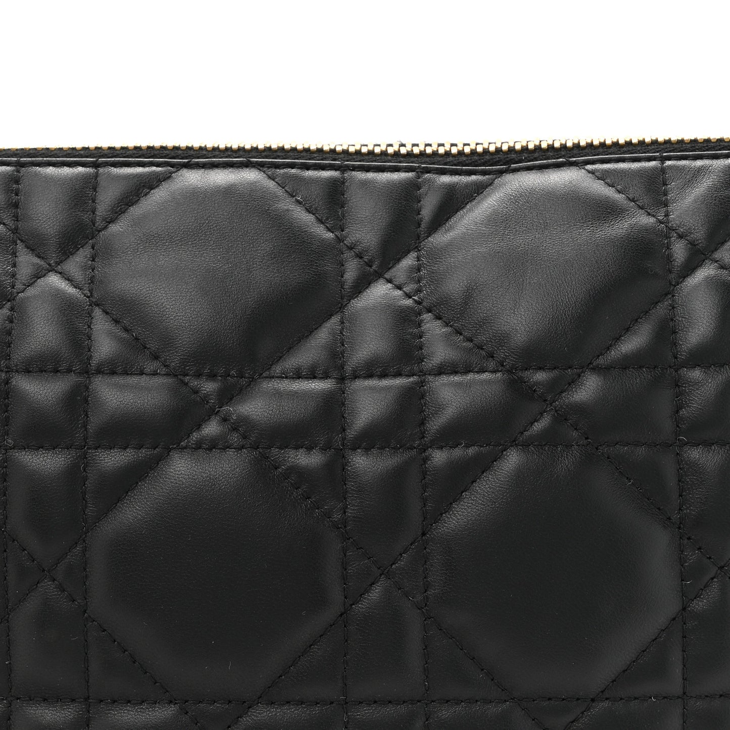 Lambskin Cannage Medium Dior Vibe Hobo Bag Black