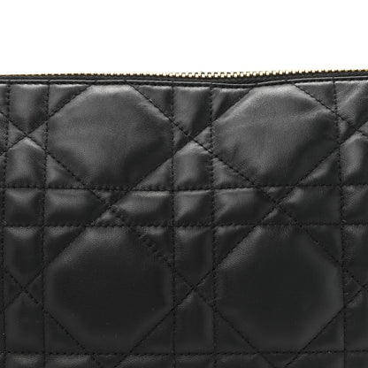 Christian Dior Lambskin Cannage Medium Dior Vibe Hobo Bag Black 7 of 11