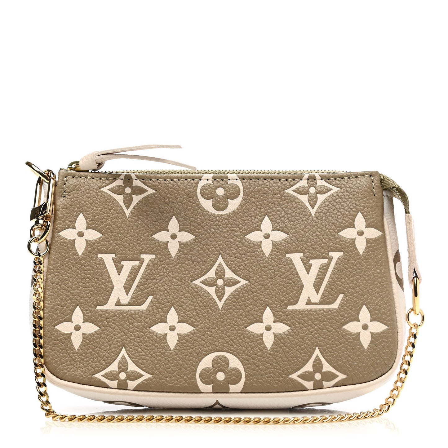 Empreinte Spring in the City Mini Pochette Accessories Kaki Beige Cream