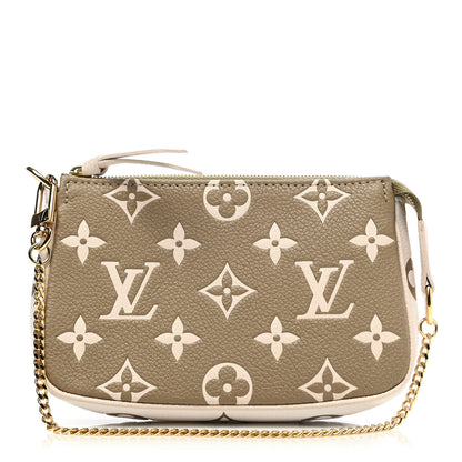 Louis Vuitton Empreinte Spring in the City Mini Pochette Accessories Kaki Beige Cream 1 of 7