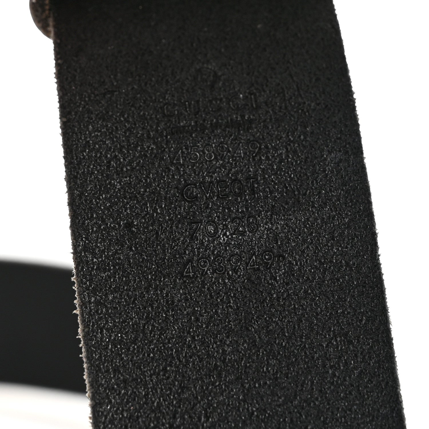 Gucci Faded Calfskin Snake Double G Belt 70 28 Black 5 of 7