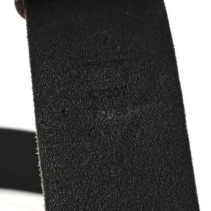 Gucci Faded Calfskin Snake Double G Belt 70 28 Black 5 of 7