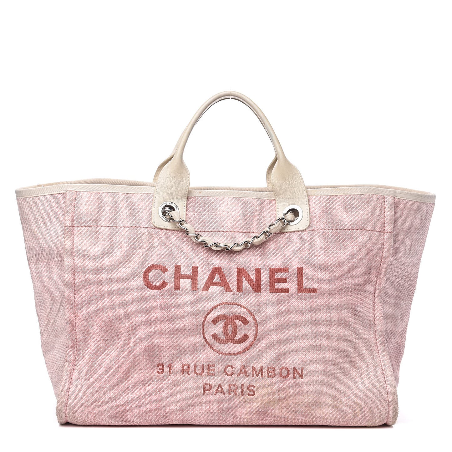 Canvas Medium Deauville Tote Pink