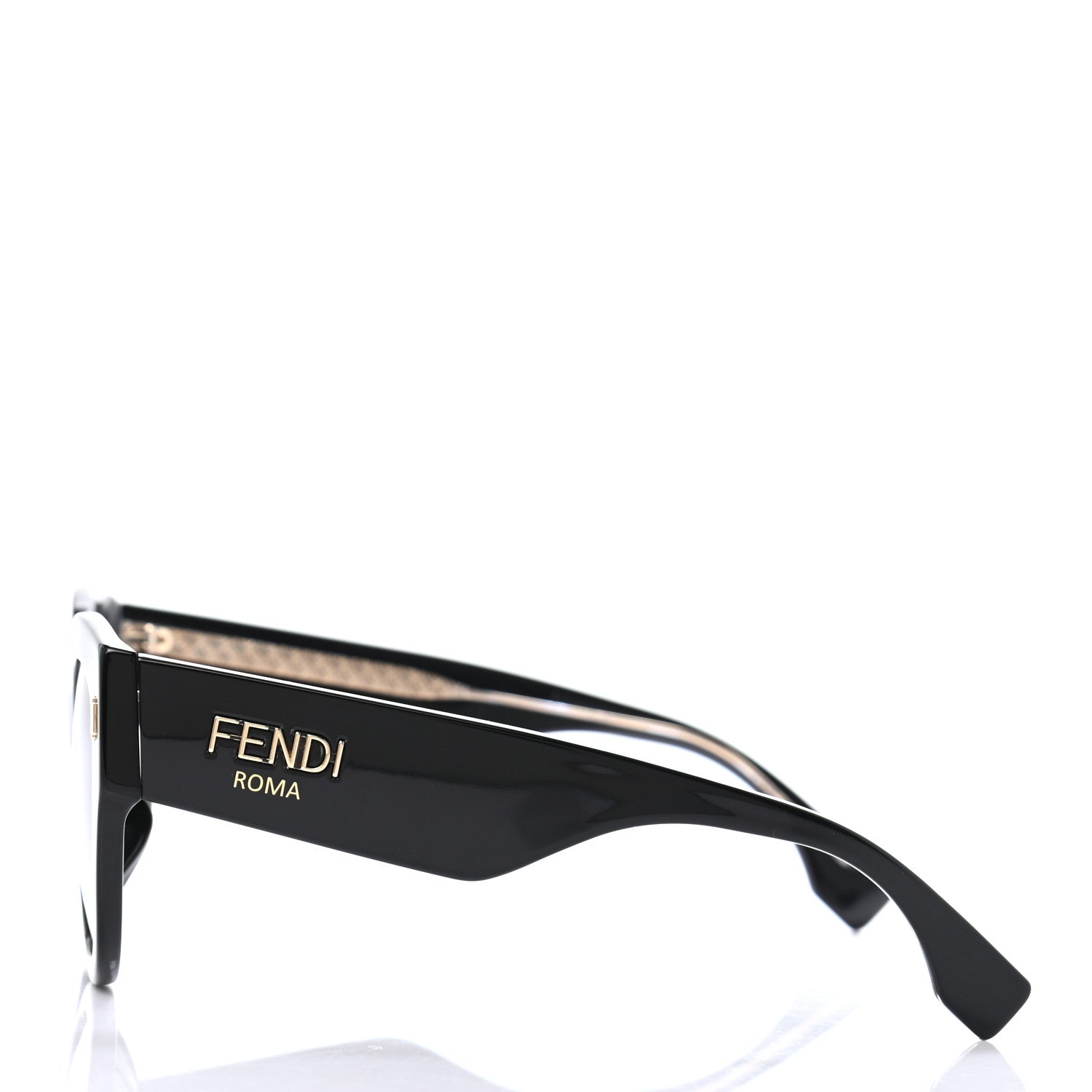 Fendi Acetate Cat Eye Sunglasses FF0452 Black 3 of 4