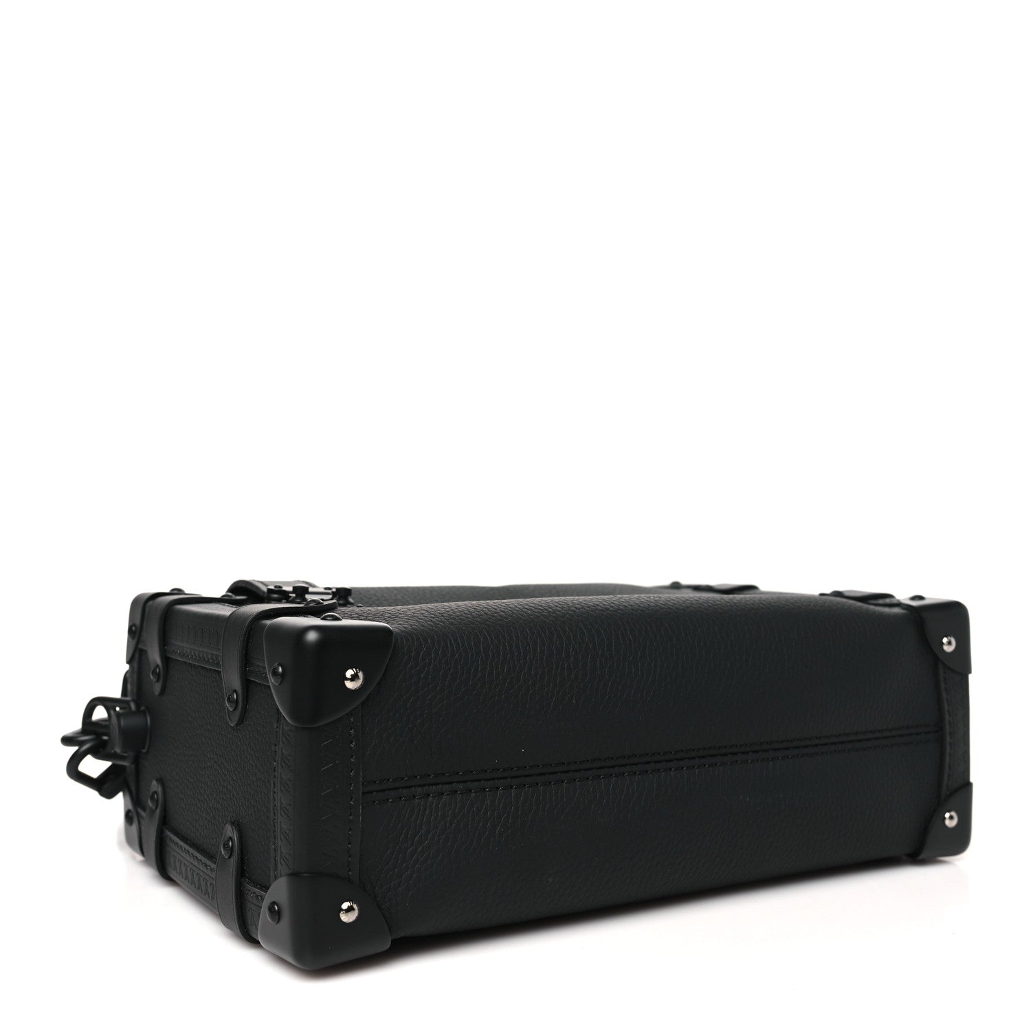 Louis Vuitton Calfskin Side Trunk MM Black 4 of 10