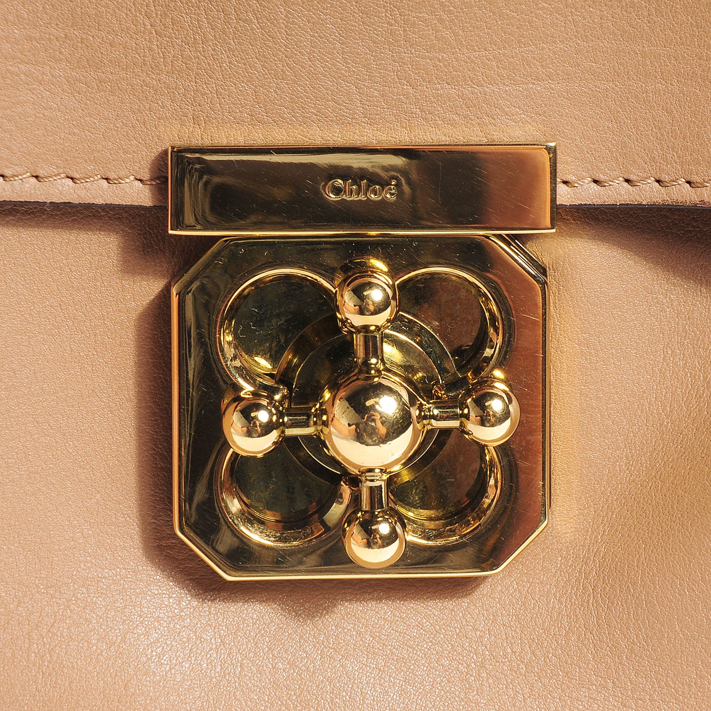 Calfskin Large Elsie Shoulder Bag Blush