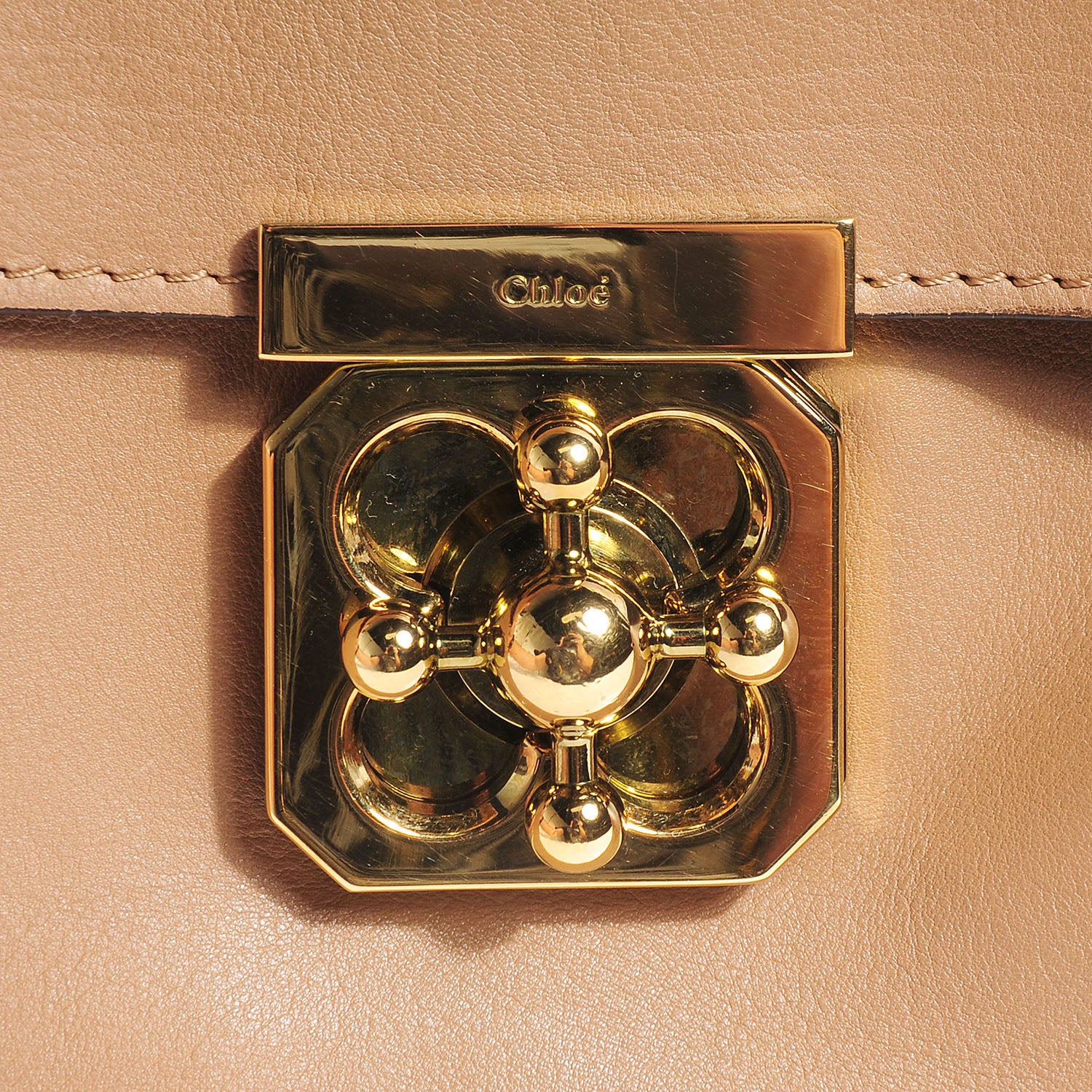 Chloe Calfskin Large Elsie Shoulder Bag Blush 6 of 9