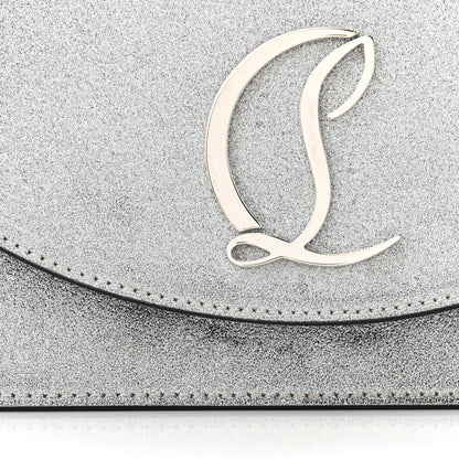 Christian Louboutin Glitter Calfskin Loubi54 Crossbody Clutch Silver 11 of 13