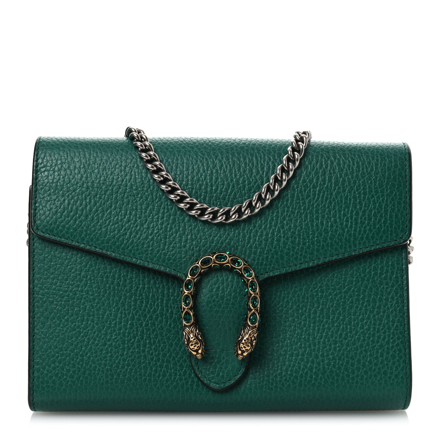 Calfskin Mini Dionysus Chain Wallet Emerald