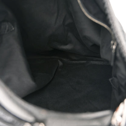 Gucci Monogram Large Horsebit Chain Hobo Black 5 of 12