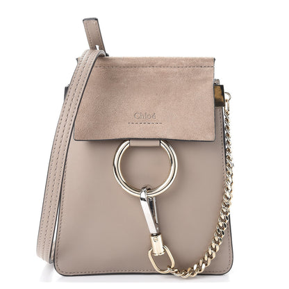 Chloe Suede Calfskin Mini Faye Bracelet Bag Motty Grey 1 of 7