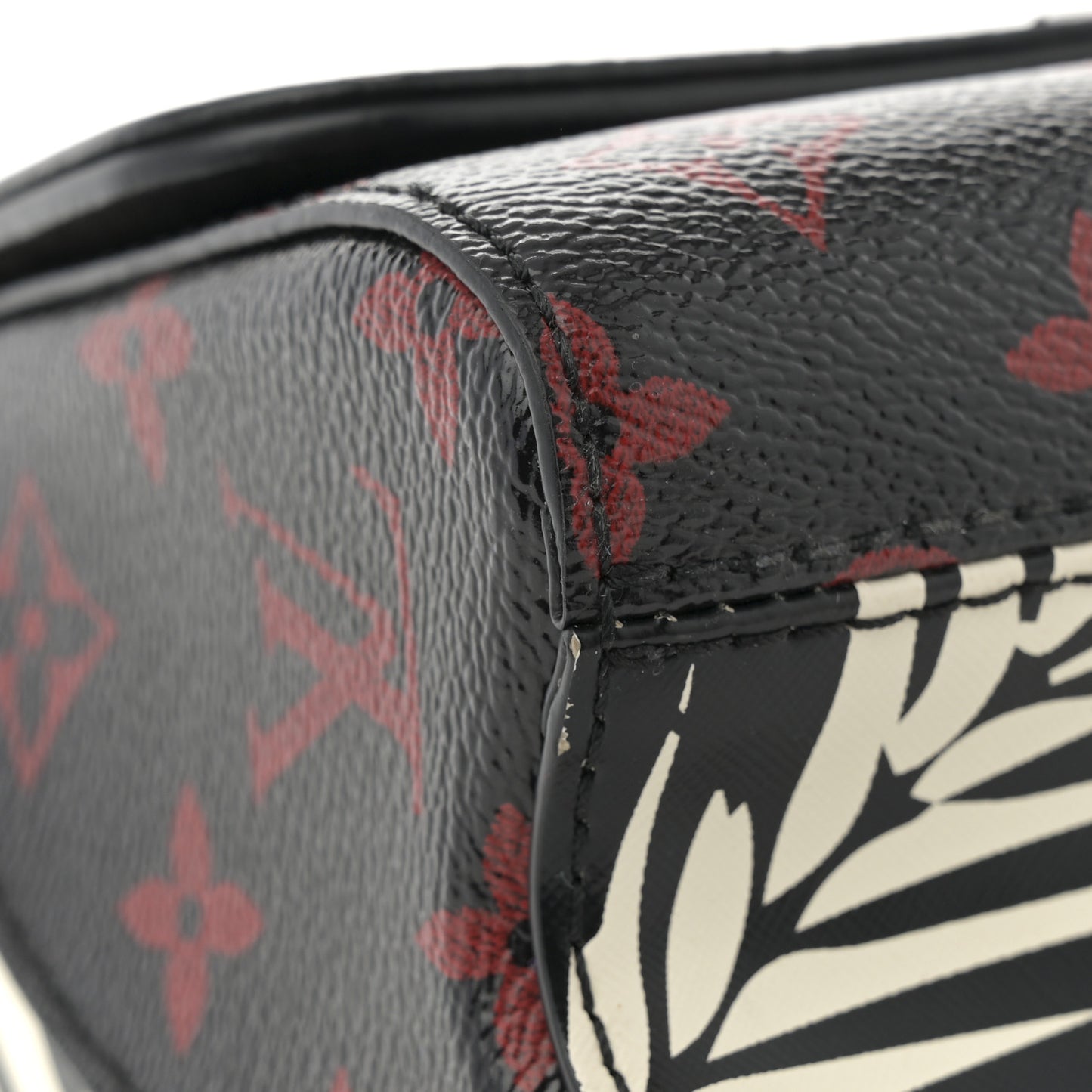 Monogram Infrarouge Palm Twist Shoulder Bag MM Black White