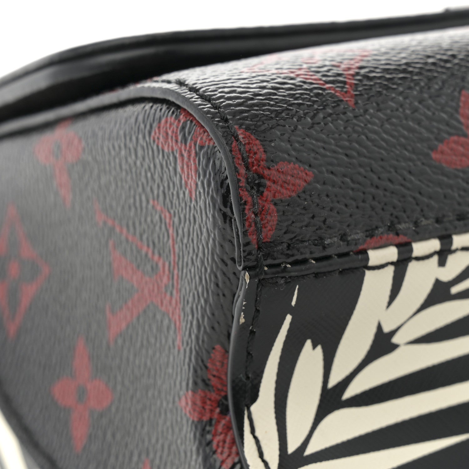 Louis Vuitton Monogram Infrarouge Palm Twist Shoulder Bag MM Black White 11 of 11