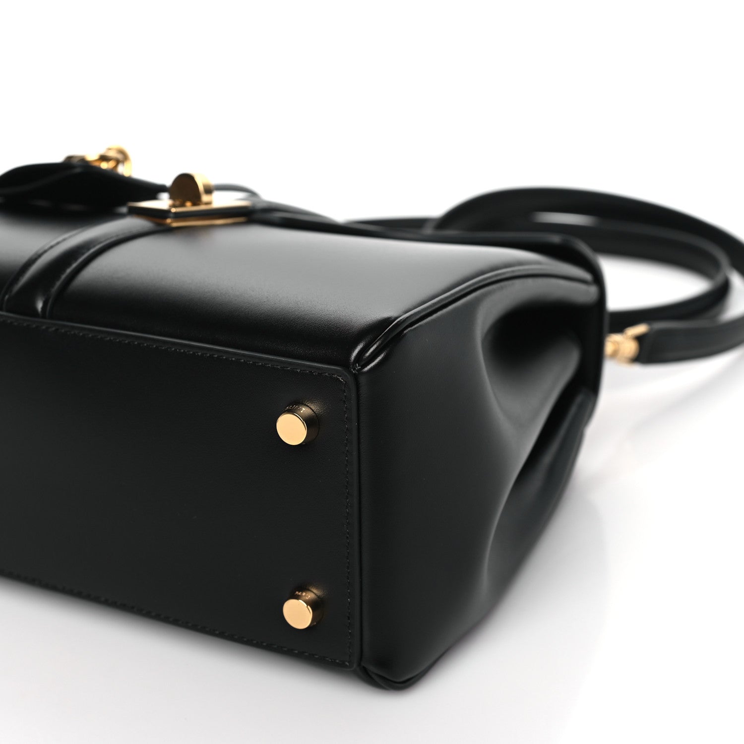 Celine Satinated Calfskin Small 16 Top Handle Bag Black 10 of 10