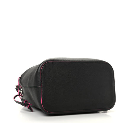 Louis Vuitton Calfskin Lockme Bucket Black 4 of 10