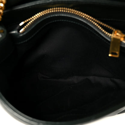 Saint Laurent Calfskin Y Quilted Monogram Small Loulou Chain Satchel Olive 6 of 12