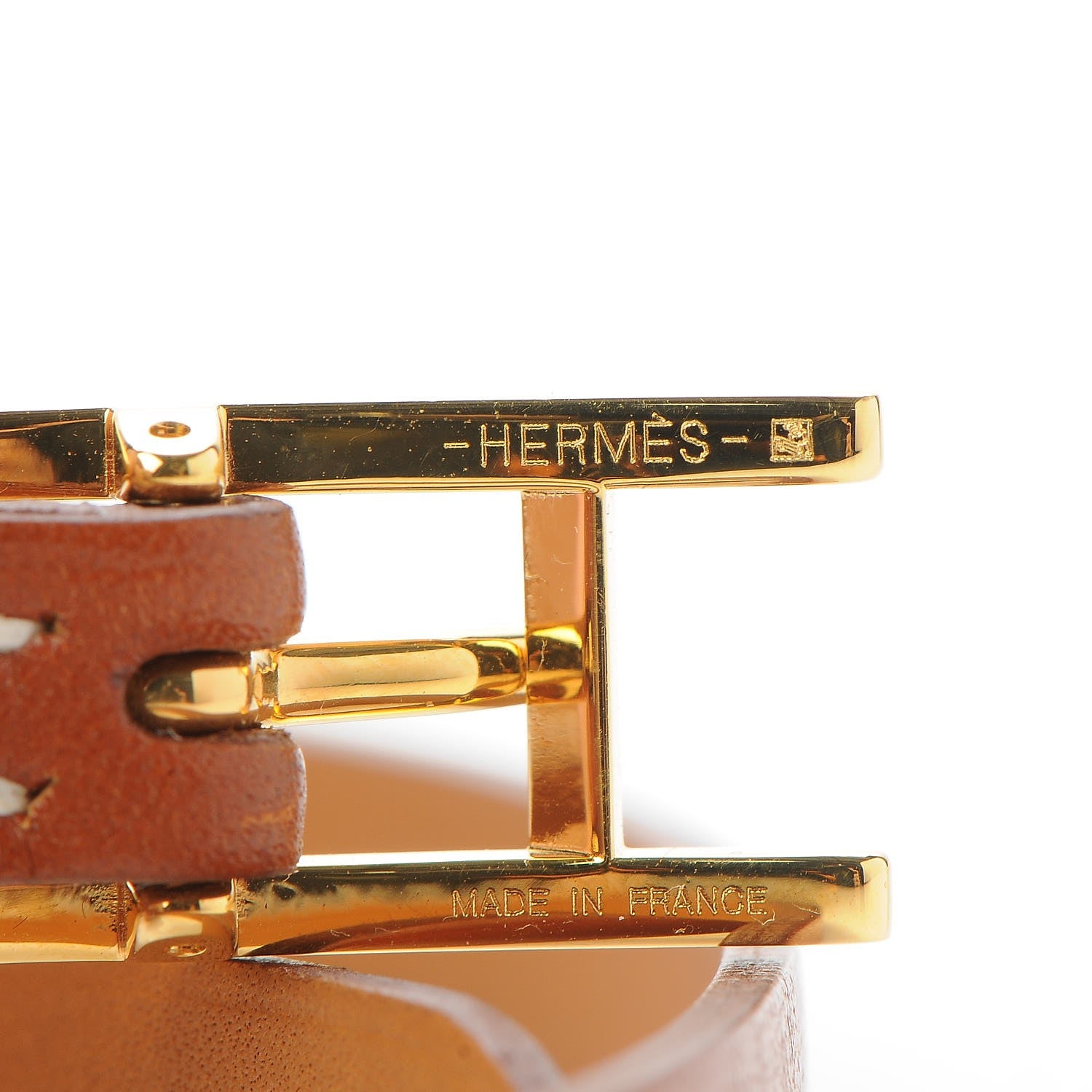 Hermes Barenia Hapi 3 MM Triple Tour Bracelet S Fauve 6 of 7