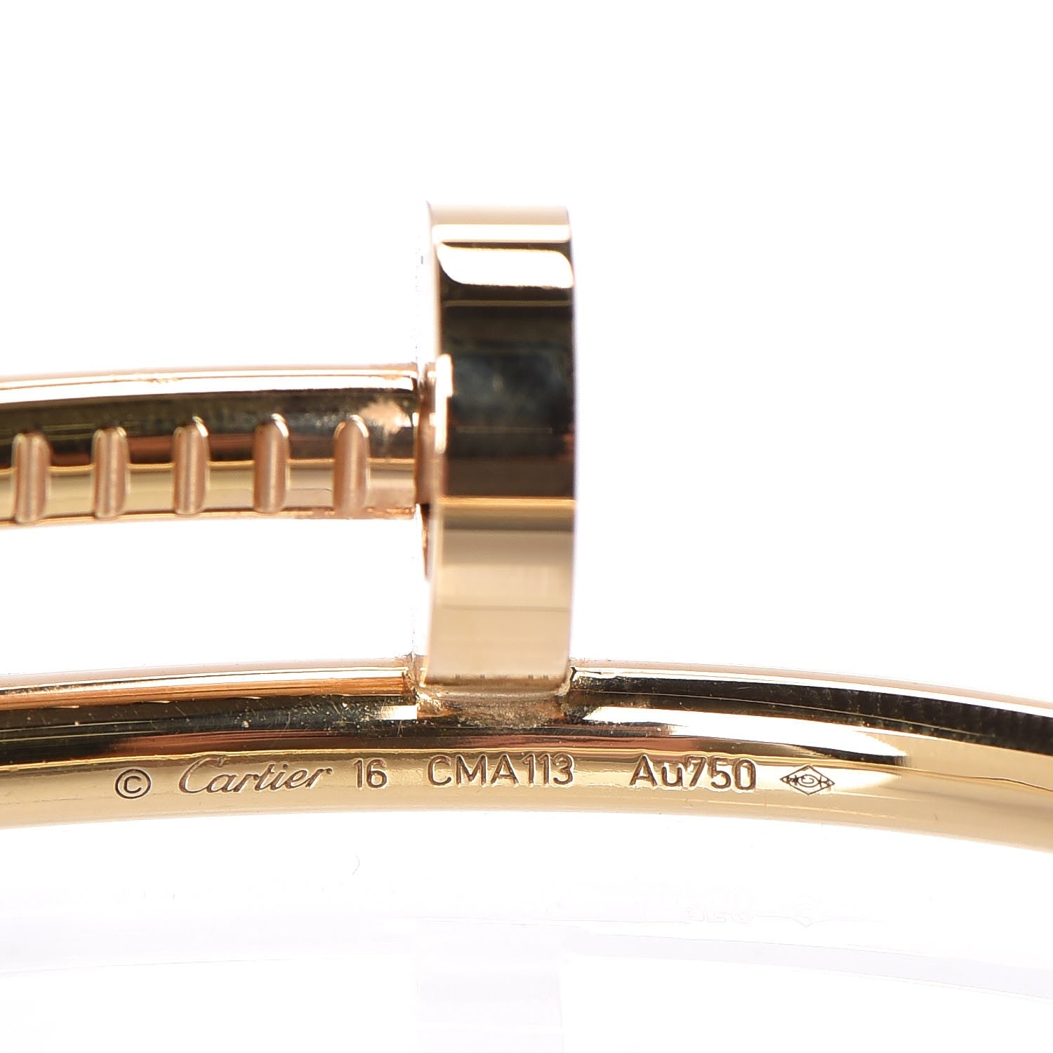 Cartier 18K Yellow Gold Juste Un Clou Bracelet 16 4 of 13