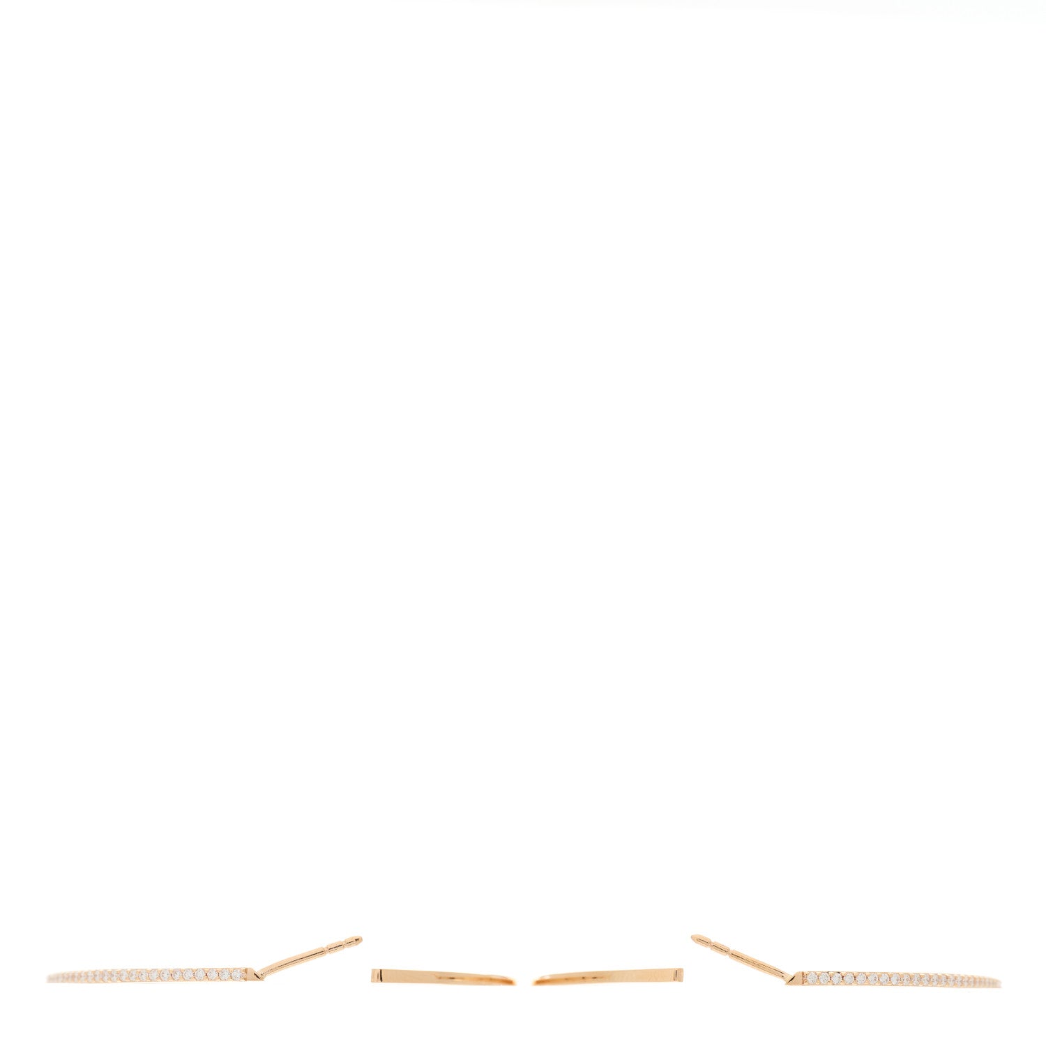 Messika 18K Rose Gold Medium Gatsby Hoop Earrings 4 of 6