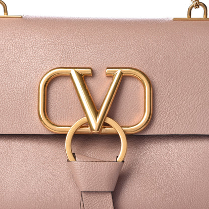 Valentino Garavani Smooth Calfskin Small VRing Shoulder Bag Rose Cannelle 14 of 14