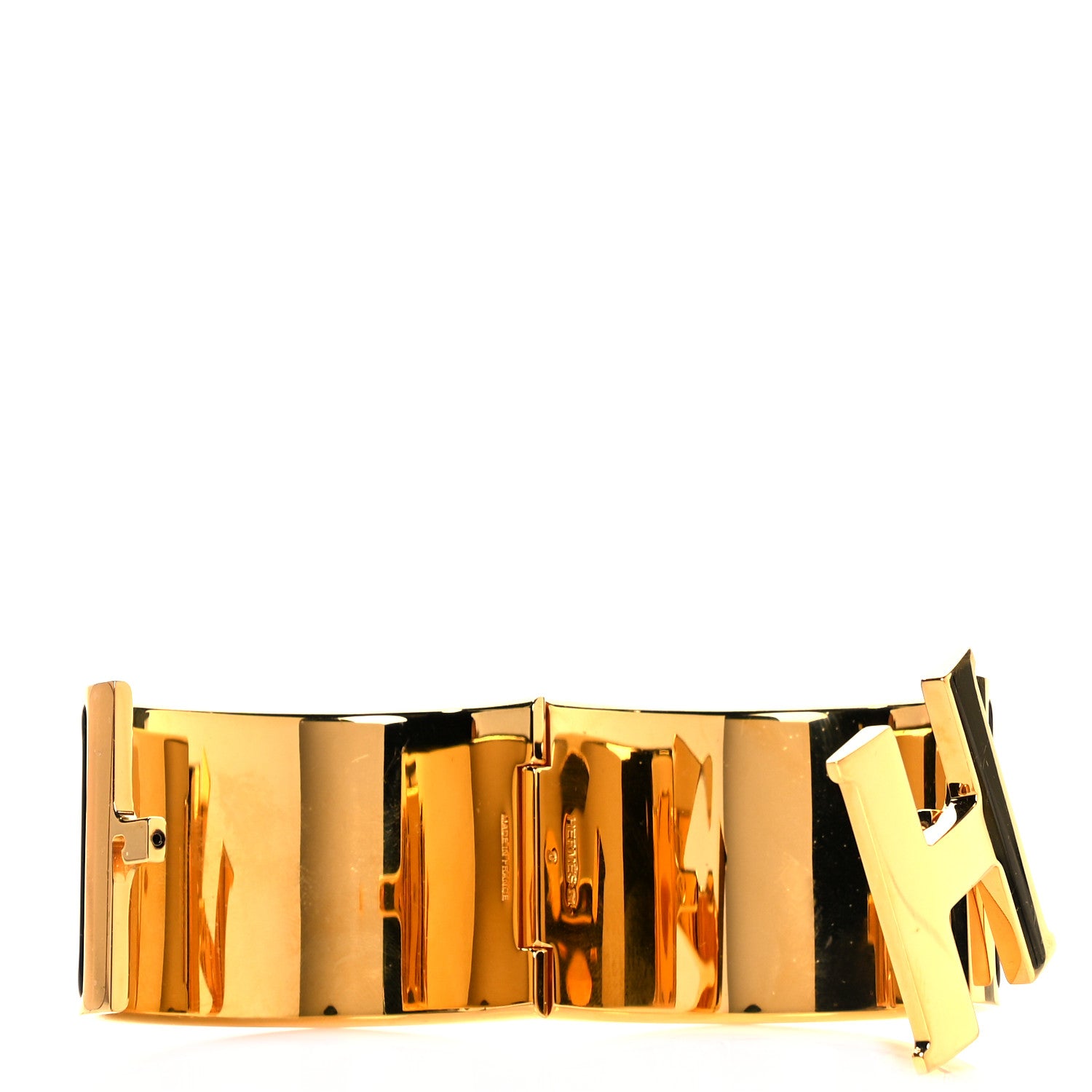 Hermes Enamel Extra Wide Clic Clac H Bracelet PM Black 4 of 6