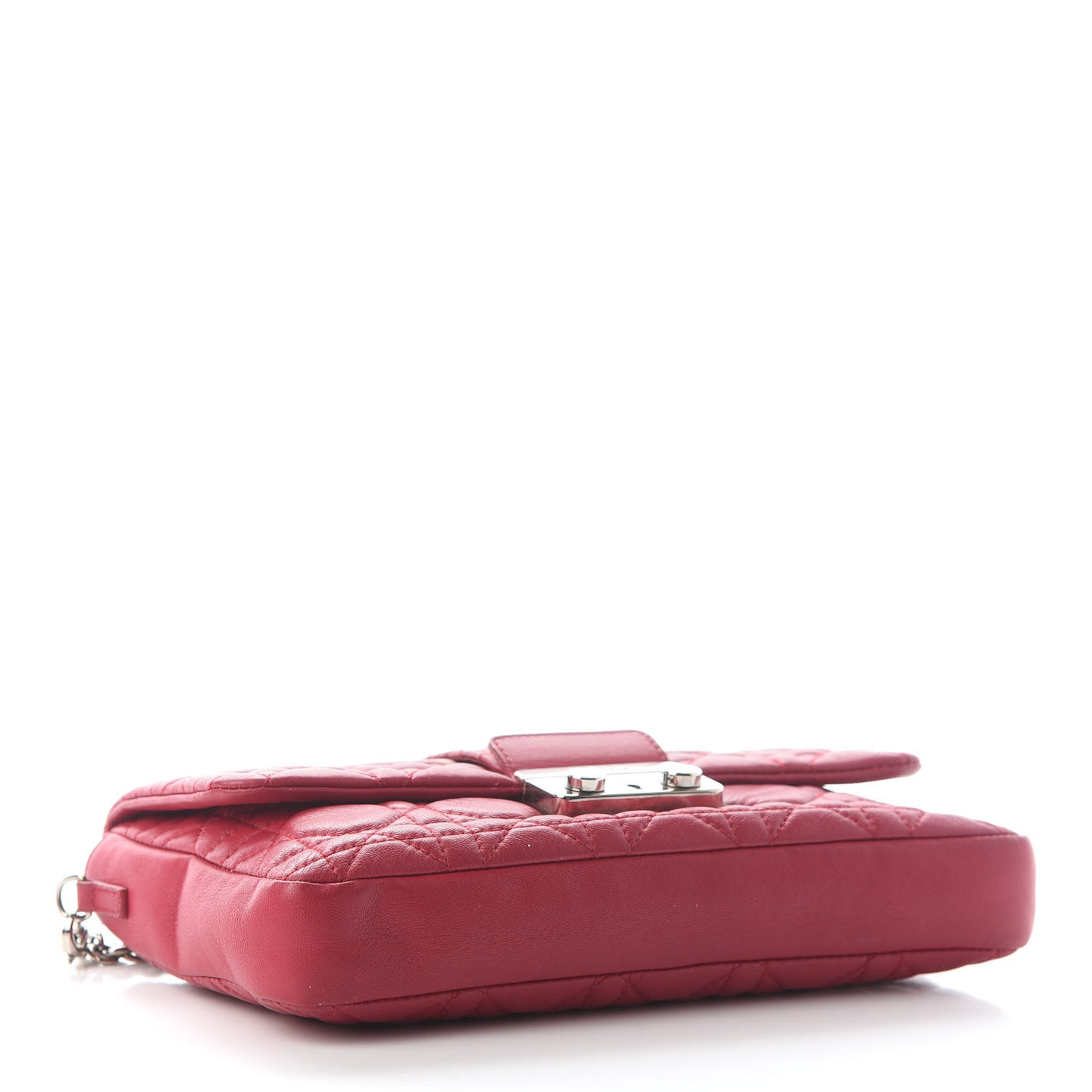 Lambskin Cannage Miss Dior Promenade Pouch Fuchsia