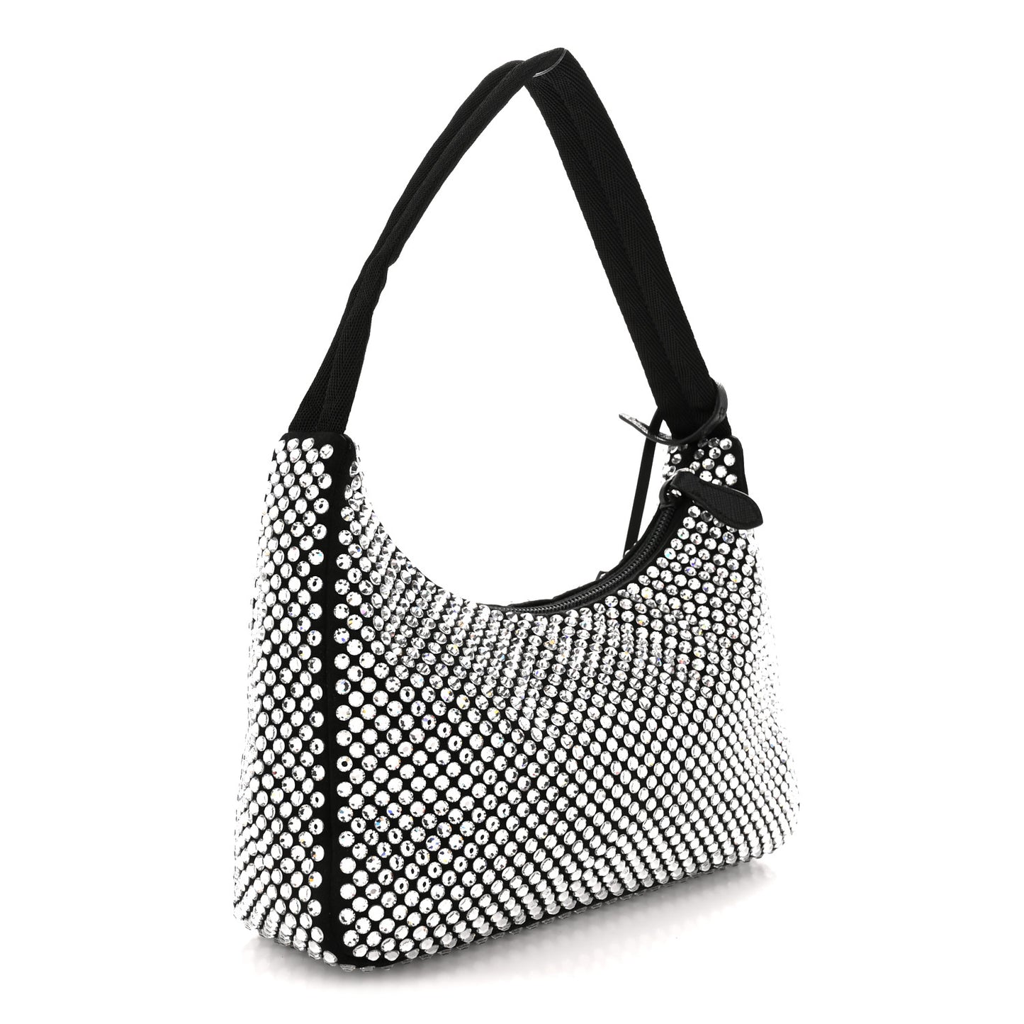 Satin Crystal Mini Re-Edition 2000 Bag Cristal
