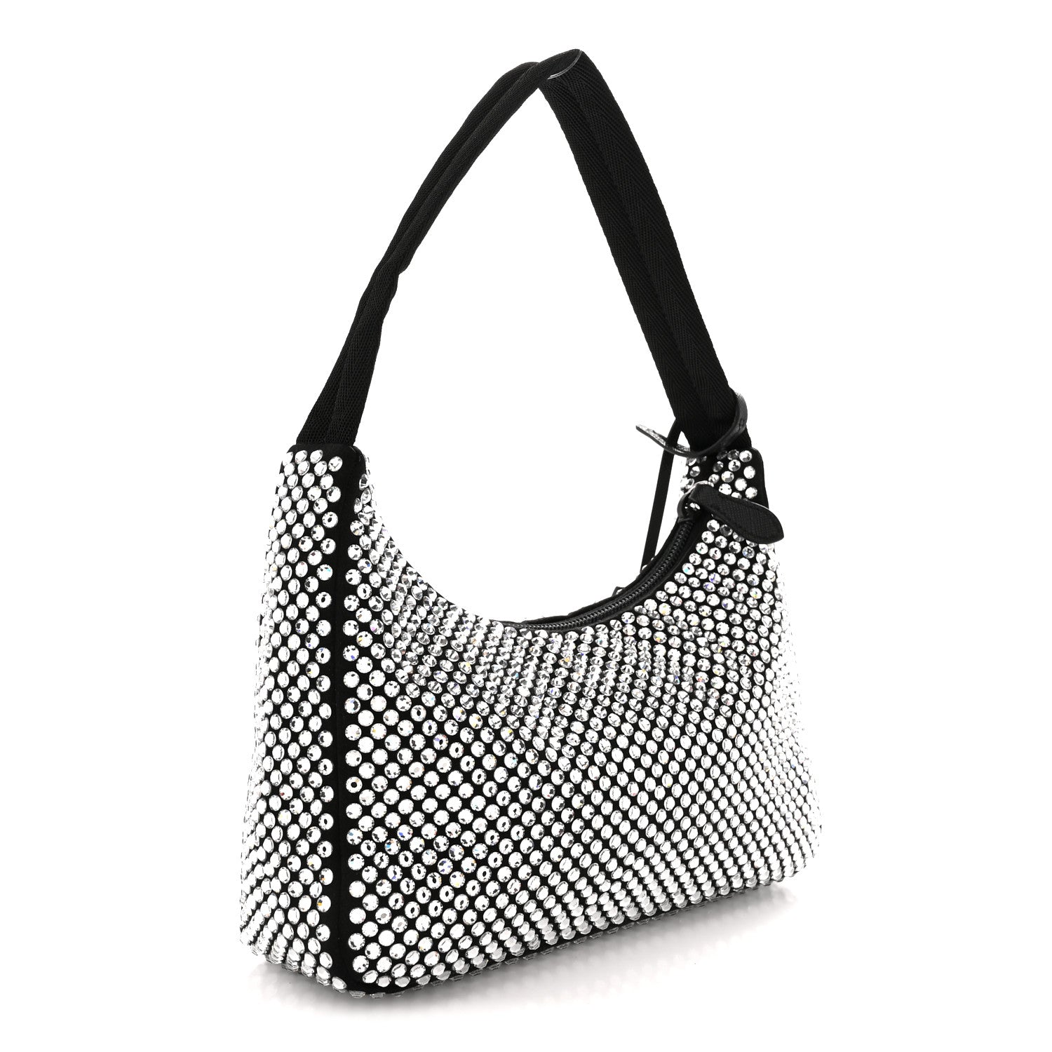 Prada Satin Crystal Mini Re-Edition 2000 Bag Cristal 3 of 10