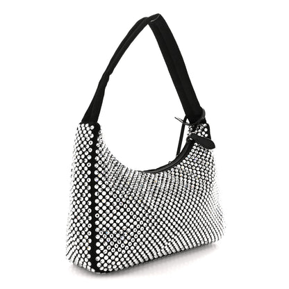 Prada Satin Crystal Mini Re-Edition 2000 Bag Cristal 3 of 10