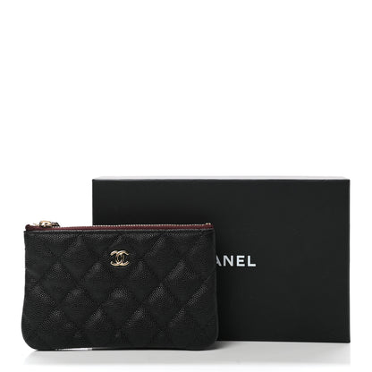 Chanel Caviar Quilted Small Cosmetic Case Black 8 of 8