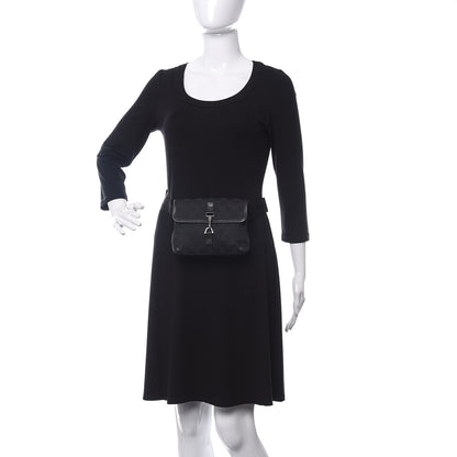 Gucci GG Monogram Web Flight Belt Bag Black 2 of 11