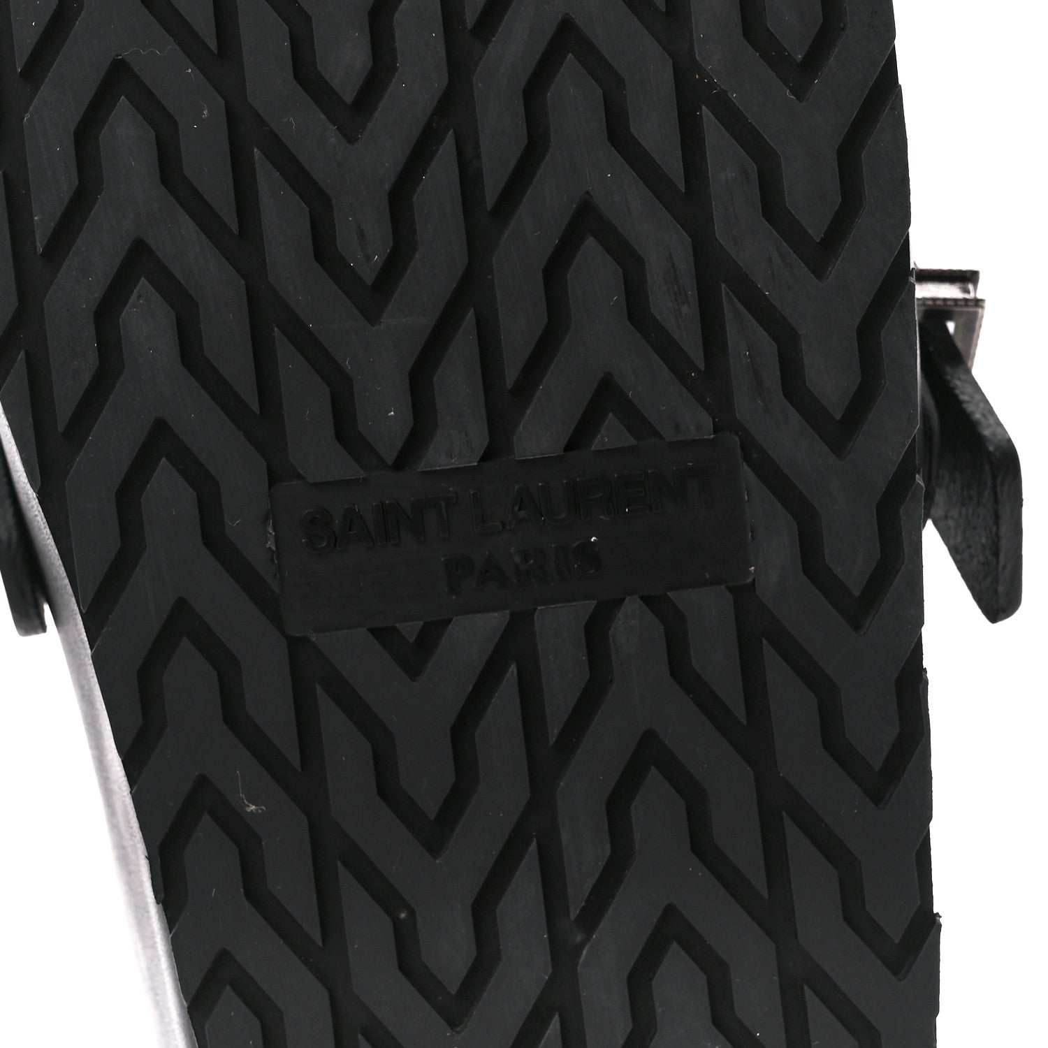 Saint Laurent Calfskin Buckle Jimmy Clog 39 Black 6 of 9